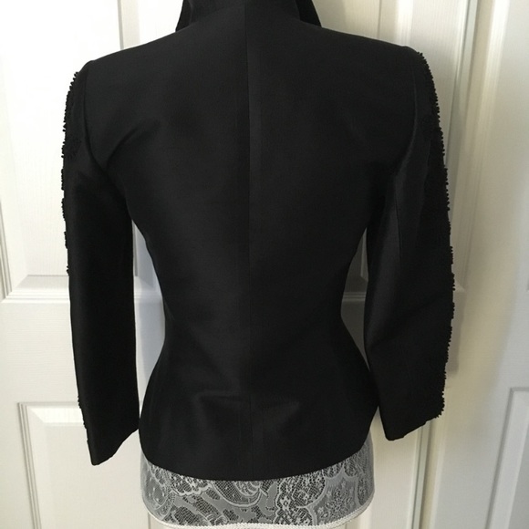 Linda Allard Ellen Tracy Black Zip Career Jacket - Picture 7 of 8